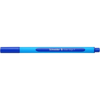 Golyóstoll, 0,3 mm, kupakos, SCHNEIDER "Slider Edge F", kék