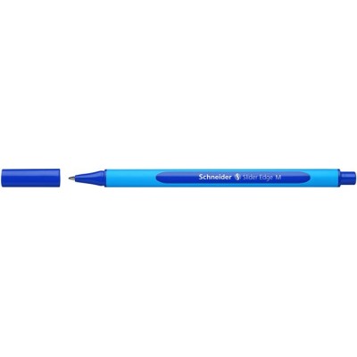 Golyóstoll, 0,5 mm, kupakos, SCHNEIDER "Slider Edge M", kék