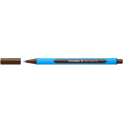 Golyóstoll, 0,7 mm, kupakos, SCHNEIDER "Slider Edge XB", barna