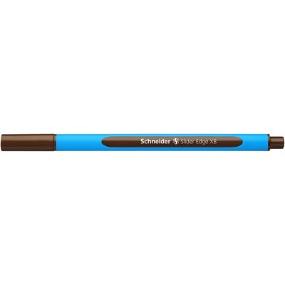 Golyóstoll, 0,7 mm, kupakos, SCHNEIDER "Slider Edge XB", barna
