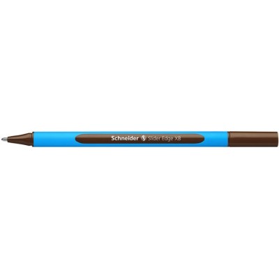 Golyóstoll, 0,7 mm, kupakos, SCHNEIDER "Slider Edge XB", barna