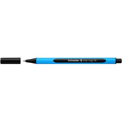 Golyóstoll, 0,7 mm, kupakos, SCHNEIDER "Slider Edge XB", fekete