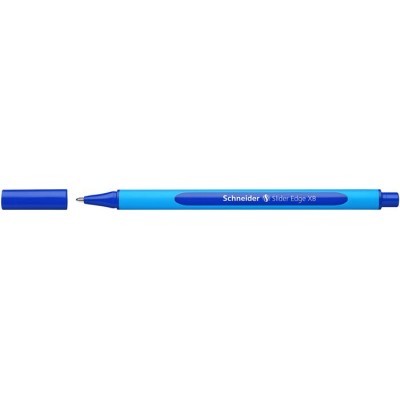 Golyóstoll, 0,7 mm, kupakos, SCHNEIDER "Slider Edge XB", kék