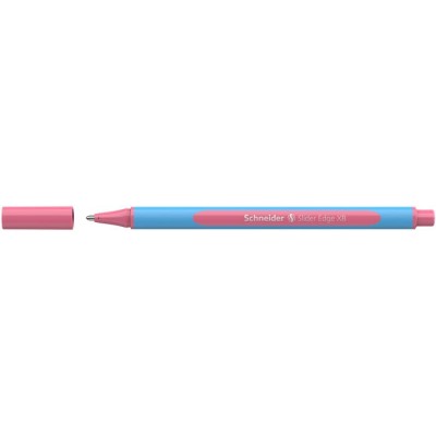 Golyóstoll, 0,7 mm, kupakos, SCHNEIDER "Slider Edge XB Pastel", flamingó