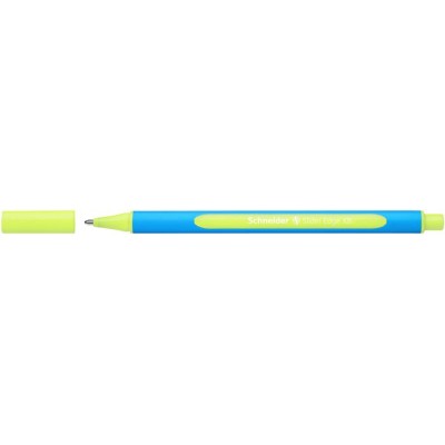 Golyóstoll, 0,7 mm, kupakos, SCHNEIDER "Slider Edge XB", sárga