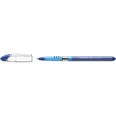 Golyóstoll, 0,5 mm, kupakos, SCHNEIDER "Slider Basic M", kék