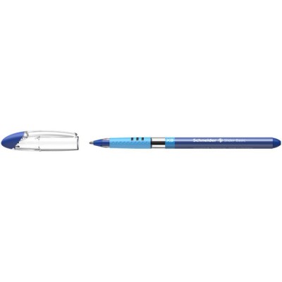Golyóstoll, 0,7 mm, kupakos, SCHNEIDER "Slider Basic XB", kék