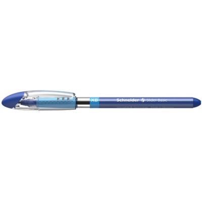 Golyóstoll, 0,7 mm, kupakos, SCHNEIDER "Slider Basic XB", kék