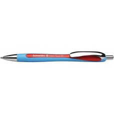 Golyóstoll, 0,7 mm, nyomógombos, SCHNEIDER "Slider Rave XB", piros