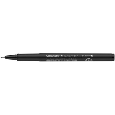 Tűfilc, 0,4 mm, SCHNEIDER "Topliner 967", fekete