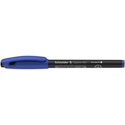 Tűfilc, 0,4 mm, SCHNEIDER "Topliner 967", kék