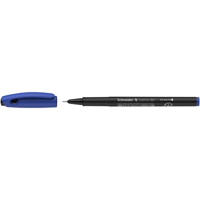 Tűfilc, 0,4 mm, SCHNEIDER "Topliner 967", kék