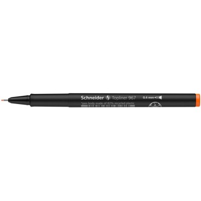Tűfilc, 0,4 mm, SCHNEIDER "Topliner 967", narancssárga