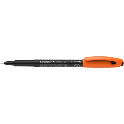 Tűfilc, 0,4 mm, SCHNEIDER "Topliner 967", narancssárga