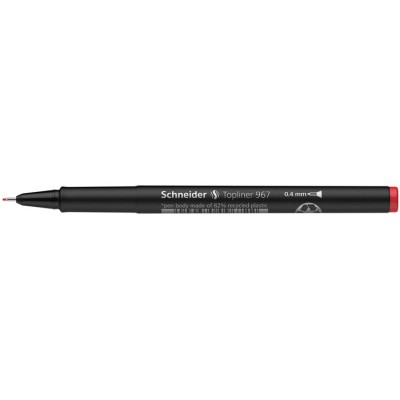 Tűfilc, 0,4 mm, SCHNEIDER "Topliner 967", piros