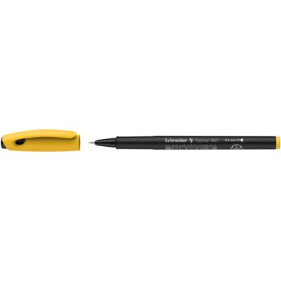 Tűfilc, 0,4 mm, SCHNEIDER "Topliner 967", sárga