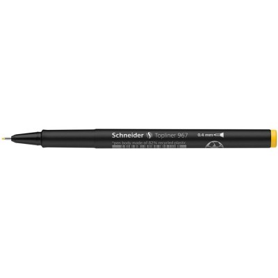 Tűfilc, 0,4 mm, SCHNEIDER "Topliner 967", sárga