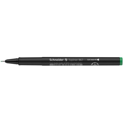 Tűfilc, 0,4 mm, SCHNEIDER "Topliner 967", zöld