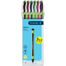 Tűfilc készlet, 0,8 mm, SCHNEIDER "Xpress", 6 különböző szín