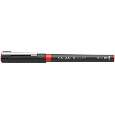 Rollertoll, 0,5 mm, tűhegyű, SCHNEIDER "XTRA 805", piros