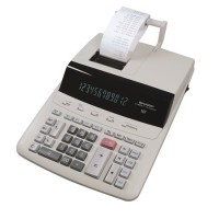 Számológép, szalagos, 12 számjegy, 2 színű nyomtató, SHARP "CS-2635RHGYSE"