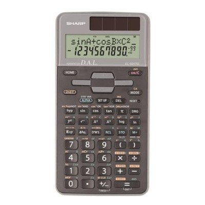 Számológép, tudományos, 273 funkció, SHARP "EL-531", szürke, dobozos