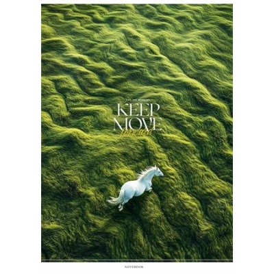 Füzet, tűzött, A4, kockás, 40 lap, SHKOLYARYK "Keep Move", vegyes