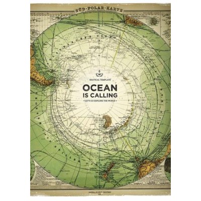 Füzet, tűzött, A4, kockás, 40 lap, SHKOLYARYK "Ocean is Calling", vegyes