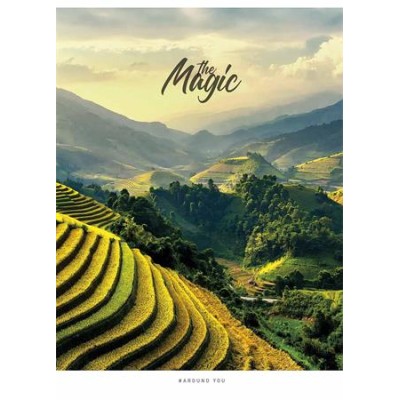 Füzet, tűzött, A5, kockás, 48 lap, SHKOLYARYK "The Magic", vegyes