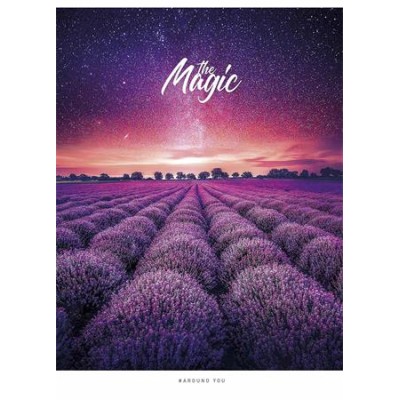 Füzet, tűzött, A5, vonalas, 48 lap, SHKOLYARYK "The Magic", vegyes