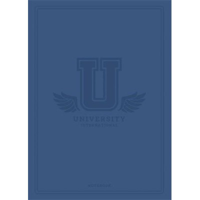 Füzet, tűzött, A5, kockás, 60 lap, SHKOLYARYK "University International", vegyes