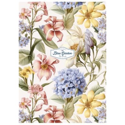 Füzet, tűzött, A4, vonalas, 80 lap, SHKOLYARYK "Flowers and plants", vegyes