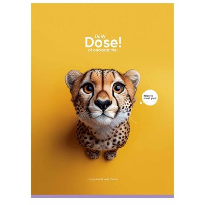 Füzet, tűzött, A4, vonalas, 80 lap, SHKOLYARYK "Daily Dose", vegyes