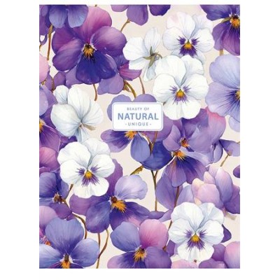 Füzet, tűzött, A5, kockás, 80 lap, SHKOLYARYK "Beauty of Natural", vegyes