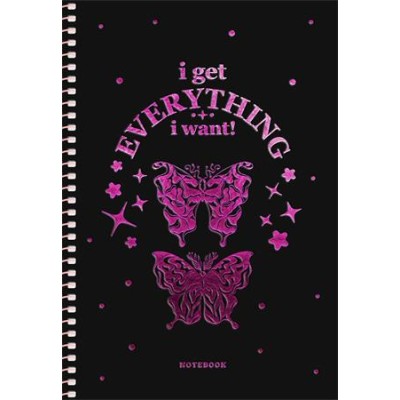 Spirálfüzet, A5, kockás, 80 lap, SHKOLYARYK "Notebook", vegyes