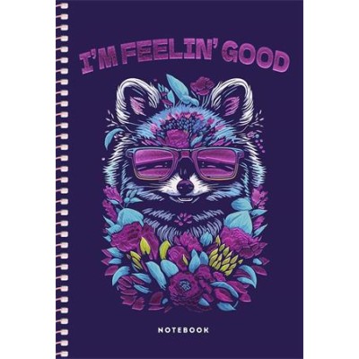 Spirálfüzet, A5, kockás, 80 lap, SHKOLYARYK "Notebook", vegyes