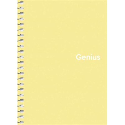 Spirálfüzet, A6, kockás, 80 lap, PP borító, SHKOLYARYK "Genius Pastel", vegyes
