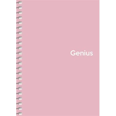Spirálfüzet, A6, kockás, 80 lap, PP borító, SHKOLYARYK "Genius Pastel", vegyes