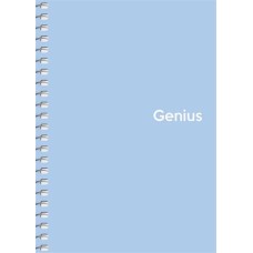 Spirálfüzet, A6, kockás, 80 lap, PP borító, SHKOLYARYK "Genius Pastel", vegyes