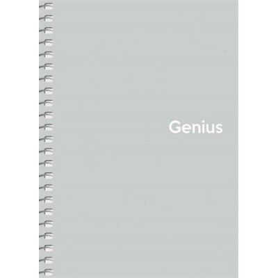 Spirálfüzet, A6, kockás, 80 lap, PP borító, SHKOLYARYK "Genius Pastel", vegyes
