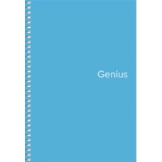 Spirálfüzet, A5, kockás, 80 lap, PP borító, SHKOLYARYK "Genius", vegyes