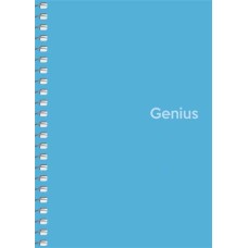Spirálfüzet, A6, kockás, 80 lap, PP borító, SHKOLYARYK "Genius", vegyes