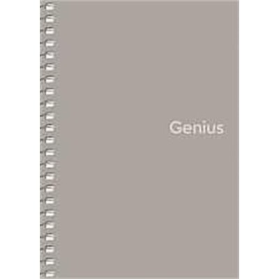 Spirálfüzet, A6, kockás, 80 lap, PP borító, SHKOLYARYK "Genius", vegyes