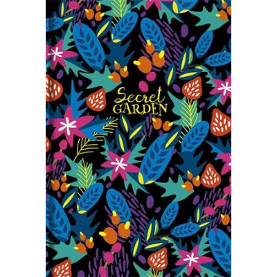 Jegyzetfüzet, A5, vonalas, 80 lap, SHKOLYARYK "Secret Garden", vegyes