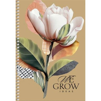 Spirálfüzet, A5, sima, 96 lap, SHKOLYARYK "We Grow", vegyes
