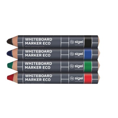 Táblamarker készlet, 1-5 mm, kúpos, SIGEL, 4 különböző szín