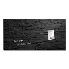Mágneses üvegtábla, 46x91 cm, SIGEL "Artverum® ", pala mintázat