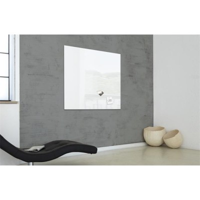 Mágneses üvegtábla, 100x100 cm, SIGEL "Artverum® ", fehér