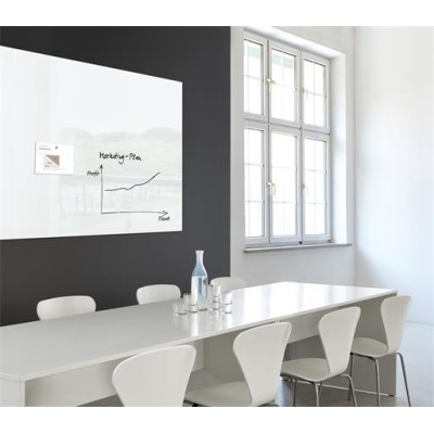 Mágneses üvegtábla, 150x100 cm, SIGEL " Artverum®", fehér
