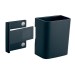 Írószertartó pohár, 7,5x9,4x5,1 cm, SIGEL, " Artverum® Clip&Organise", antracit-szürke